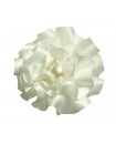 Pince crocodile coiffure de mariage fleur en froufrou de satin blanc