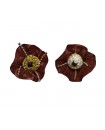 Lot de 2  épingles - grandes fleurs duo original