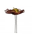 Lot de 2  épingles - grandes fleurs duo original