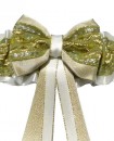 Jarretière mariage verte dorée blanche petite grande taille satin broderies