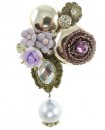 Broche violette romance victorienne Soyokay
