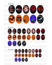 Images digitales cabochon Halloween et gothique - 50 Images - Ovales