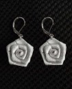 boucles d'oreilles rose rouge
