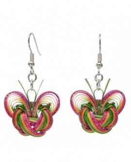 Papillon de bambou (Boucles d'oreilles)