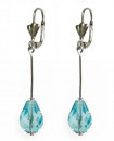 Boucles d'oreilles goutte bleu clair