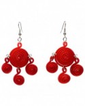 Spirales couleur unie (Boucles d'oreilles)