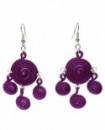 Spirales couleur unie (Boucles d'oreilles)