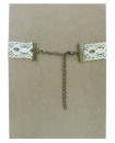 collier ras de cou dentelle écru bohème