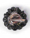 Dentelle noire et camée, La victorienne - Broche et Pince gothique