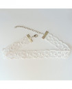 collier ras de cou dentelle blanche romantique