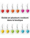 Boucles d'oreilles petits coeurs vert clair