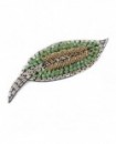 Feuille vert doré (Broche)