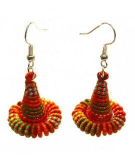 Cône Tourbillon Orange (Boucles d'oreilles)