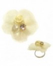 Fleur jaune clair (Bague)