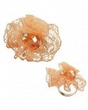 Dentelle Beige Orange (Bague)